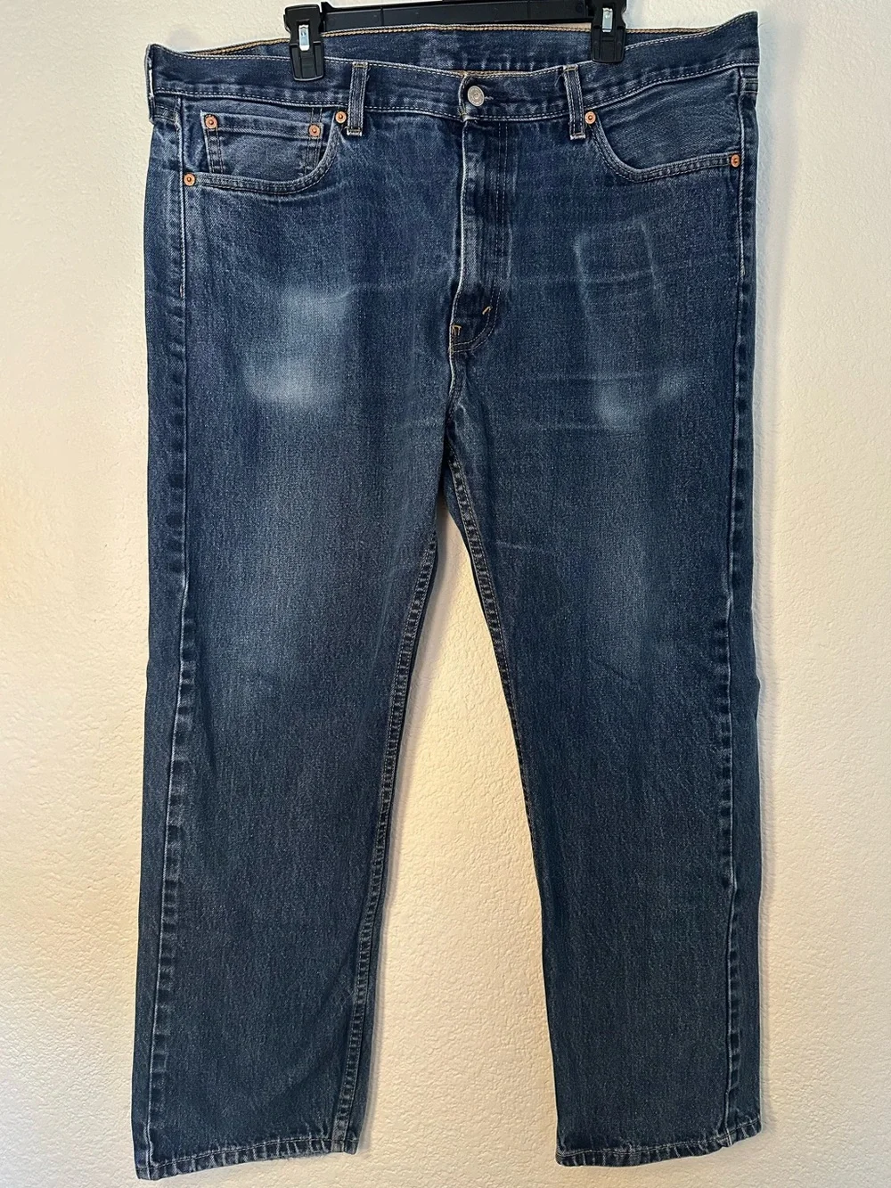 Levi’s 505 Regular Fit Jeans Men’s 40x30 Dark Wash Straight Leg Denim